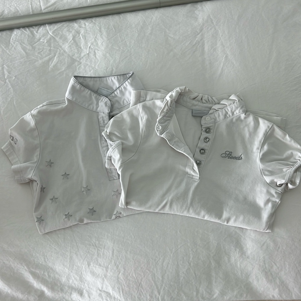 Lot of 2 Steeds preppy polo shirts